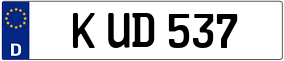 Trailer License Plate
